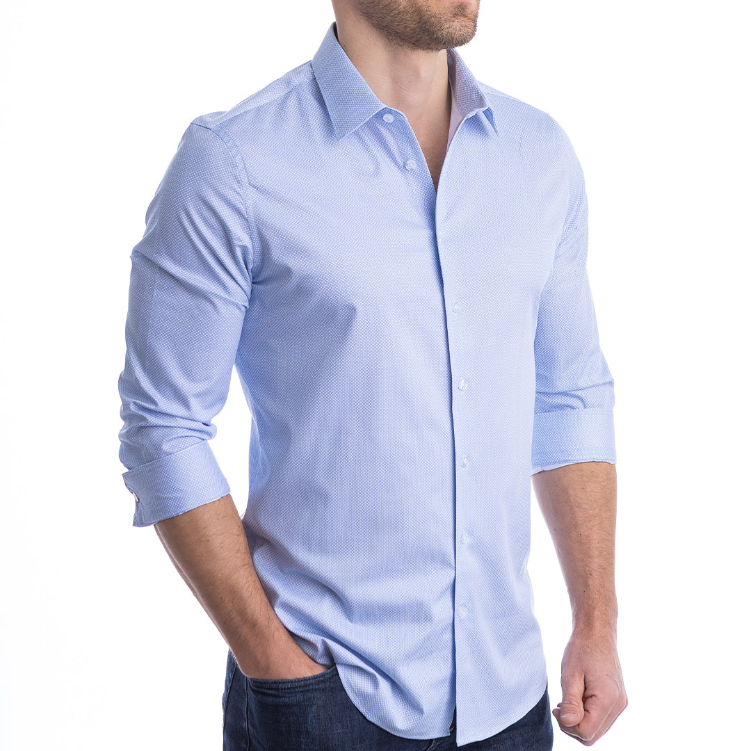 goTIELESS Ultimate Dress Shirt (Blue Diamond)