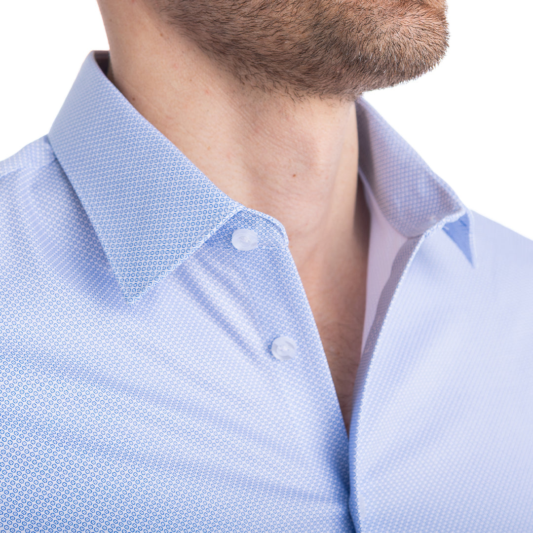 goTIELESS Ultimate Dress Shirt (Blue Diamond)